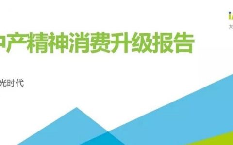 艾瑞咨询：2018年新中产精神消费升级报告