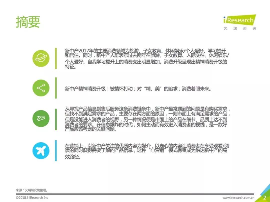 报告下载 | 艾瑞咨询：2018年新中产精神消费升级报告