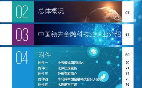 毕马威：2017中国领先金融科技企业50