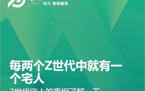 极光大数据：Z世代“宅人”研究报告