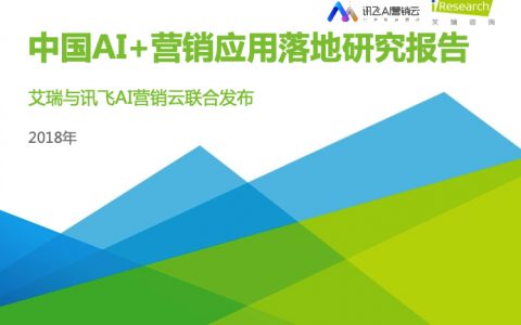 艾瑞咨询：2018年中国AI+营销应用落地研究报告