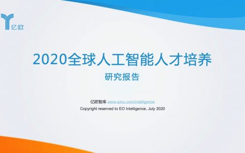 2020全球人工智能人才培养研究报告