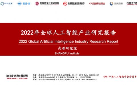 2022年全球人工智能产业研究报告（120页）