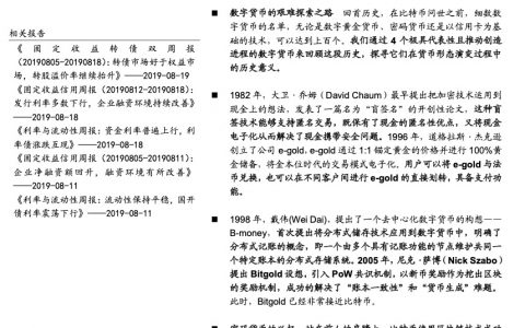 金融科技专题报告：数字货币的前世与今生