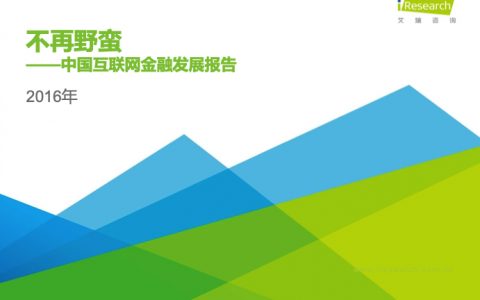 2016年中国互联网金融发展报告