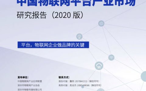 中国物联网平台产业市场研究报告（2020版）（105页）