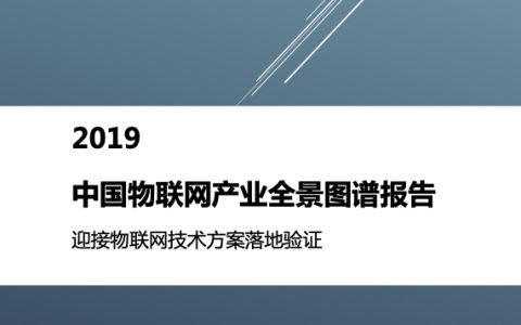 物联网智库：2019中国物联网产业全景图谱报告（274页）