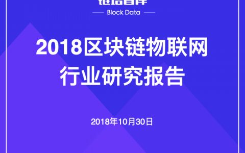 链塔智库：2018区块链物联网行业研究报告（28页）