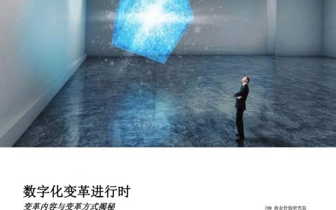 IBM：数字化变革进行时，变革内容与变革方式揭秘