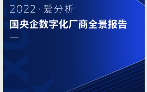 爱分析：2022国央企数字化厂商全景报告（68页）