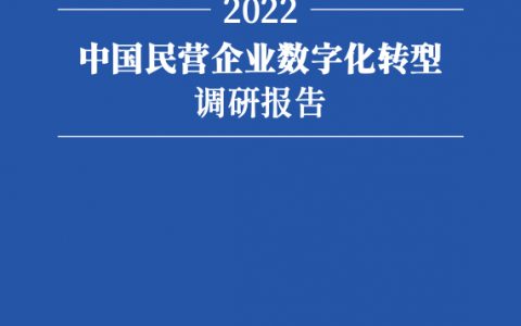 腾讯研究院：2022中国民营企业数字化转型调研报告（65页）