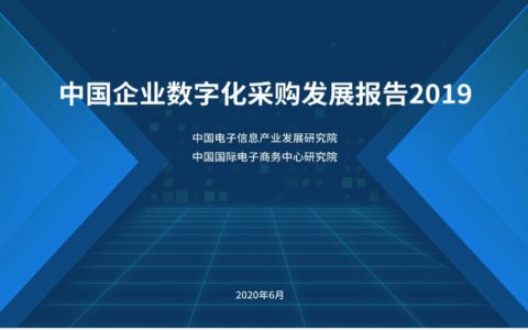 2019中国企业数字化采购发展报告（34页）