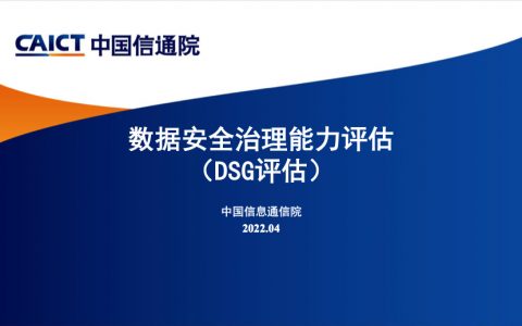 数据安全治理能力评估DSG评估2022（33页）