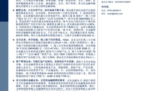 金融科技系列研究之–京东金融深度研究-起步晚,跑得快