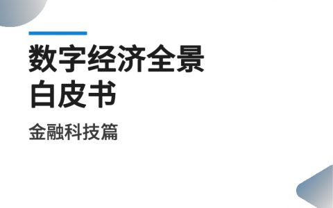 易观分析：2022数字经济全景白皮书金融科技篇（11页）