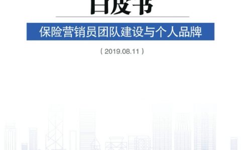 2019中国保险中介市场生态白皮书（63页）