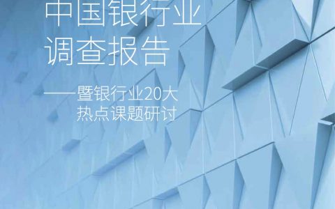 毕马威：2018年银行业调查报告——暨银行业20大热点课题研（168页）