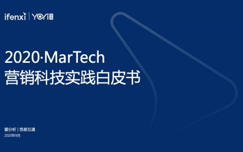 爱分析：2020·MarTech营销科技实践白皮书(44页)