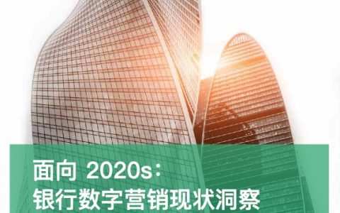 面向2020s：银行数字营销现状洞察（45页）