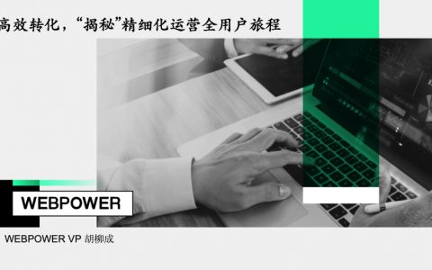 Webpower：高效转化揭秘精细化运营全用户旅程2022（32页）