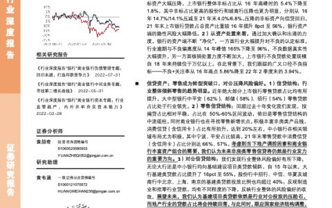 银行业商业银行资产配置专题报告净表提速零售突破（20页）